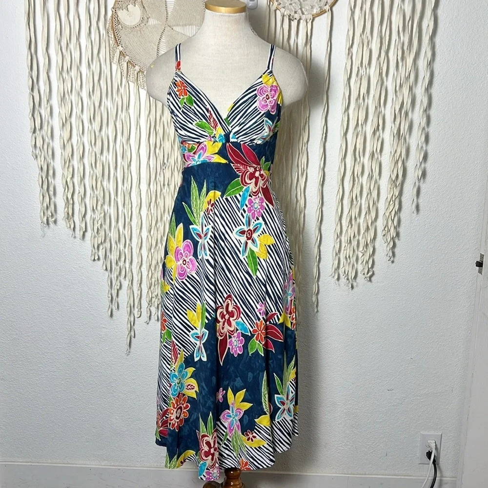 Jams World Tie Back Strappy Sundress Size Small